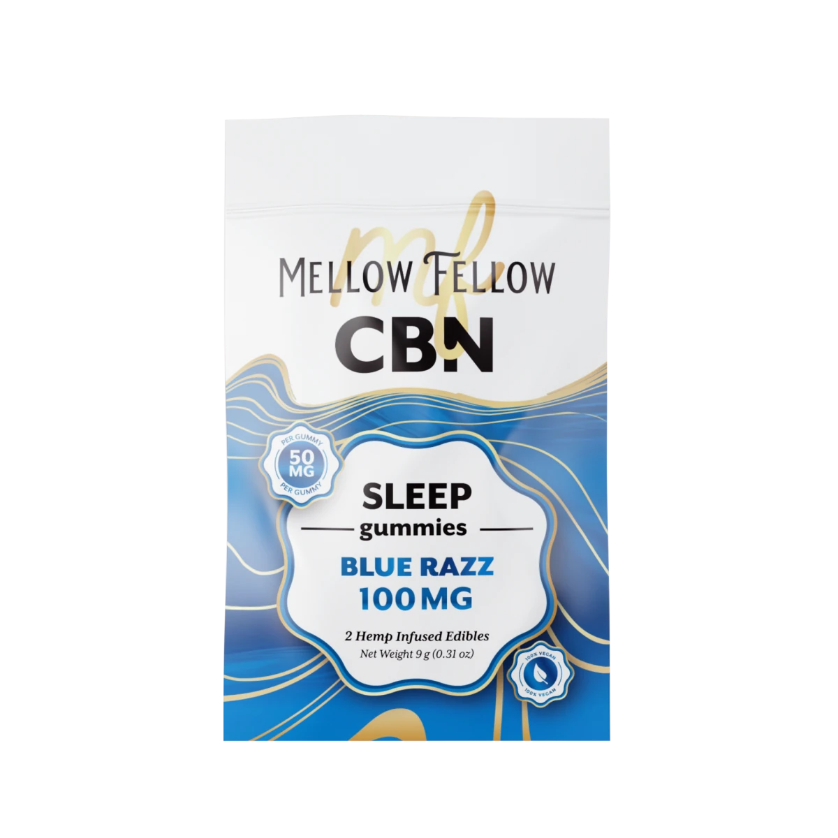 Sleep CBN Gummies 100mg - Blue Razz