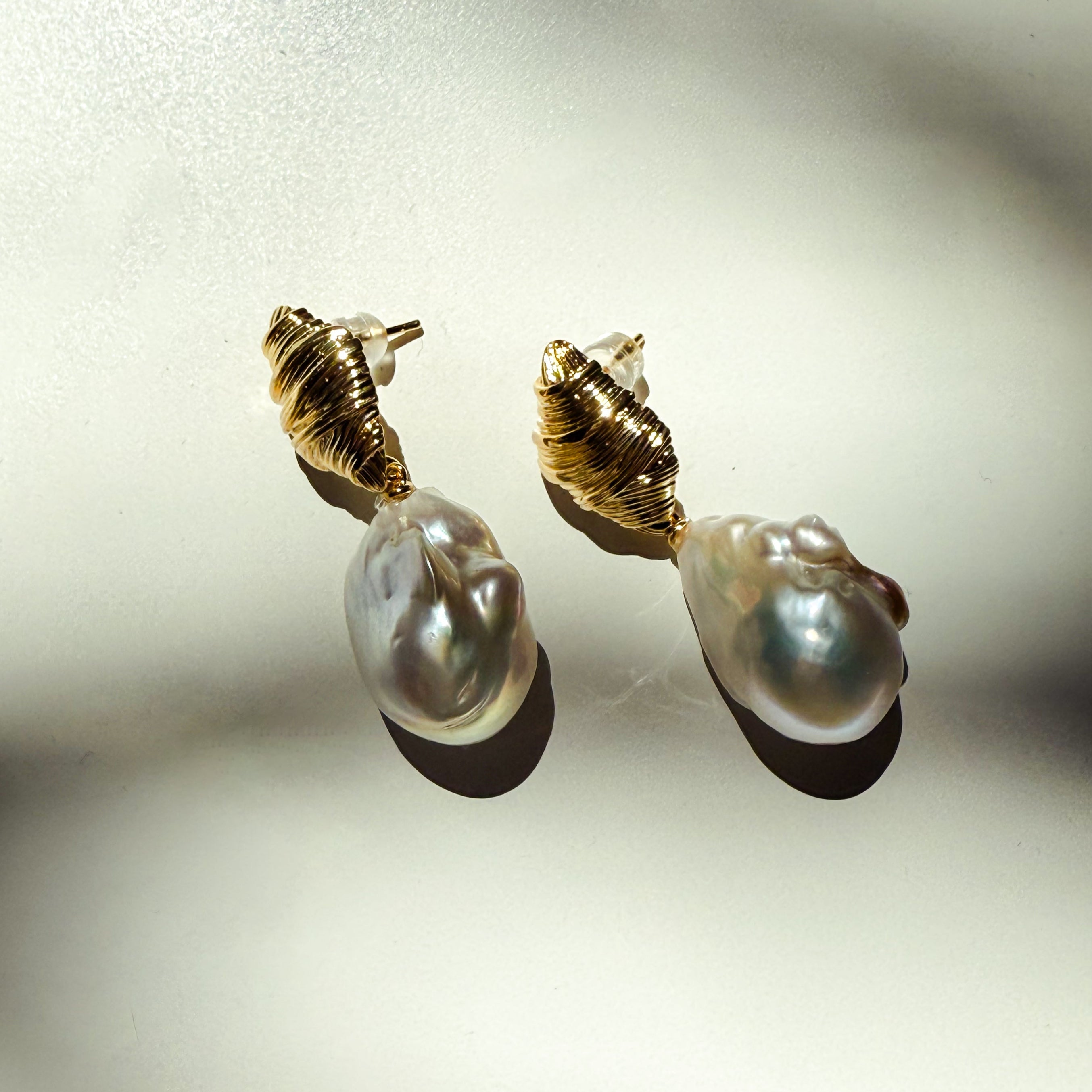 Drop Seashell Pearls