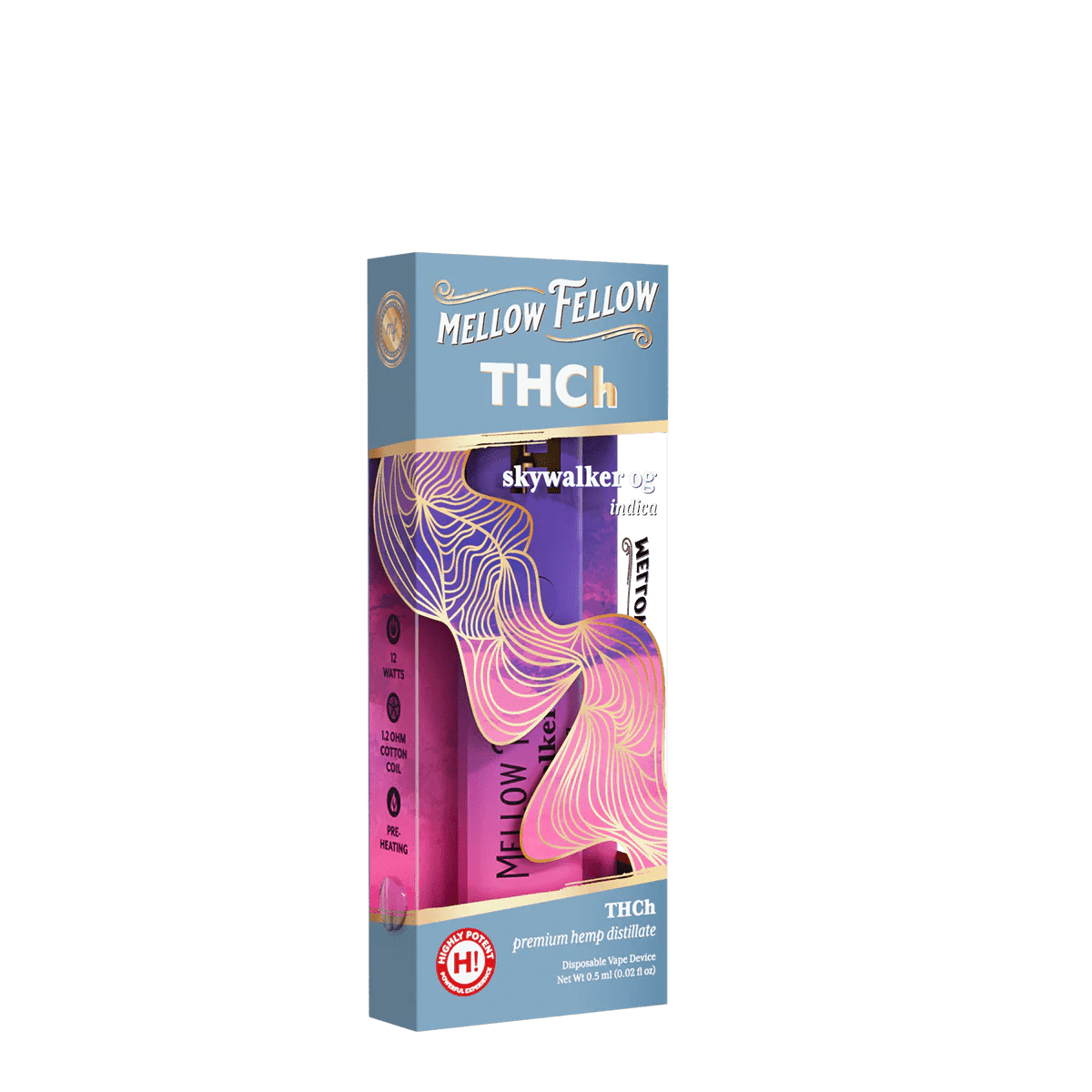 THCh 0.5g Disposable Vape - Skywalker OG (Indica)