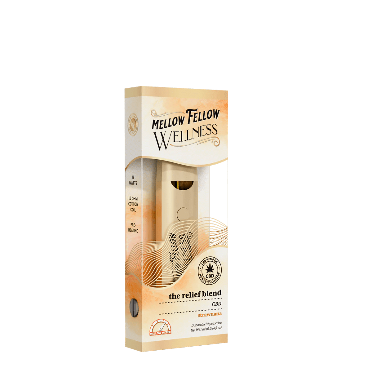 The Relief Blend - 1ml CBD Disposable Vape (Strawnana)
