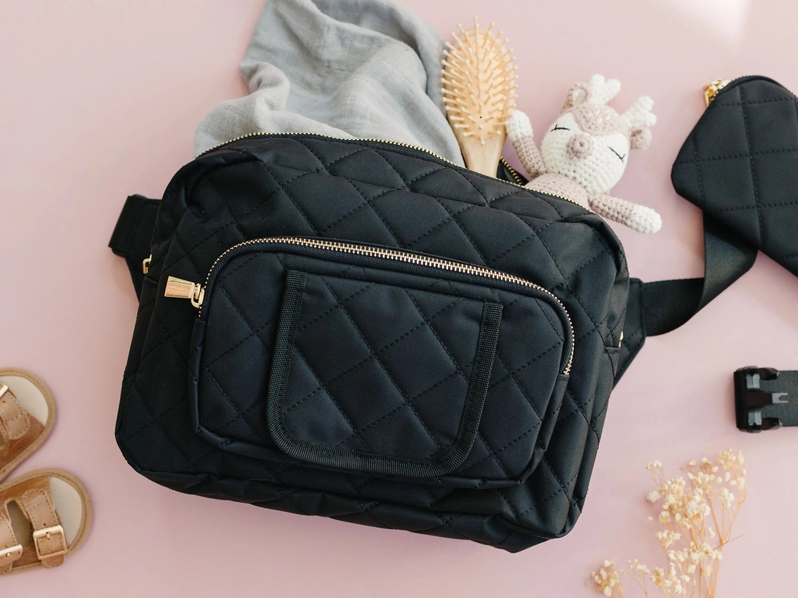 The Jetsetter Mini Diaper Bag - Black