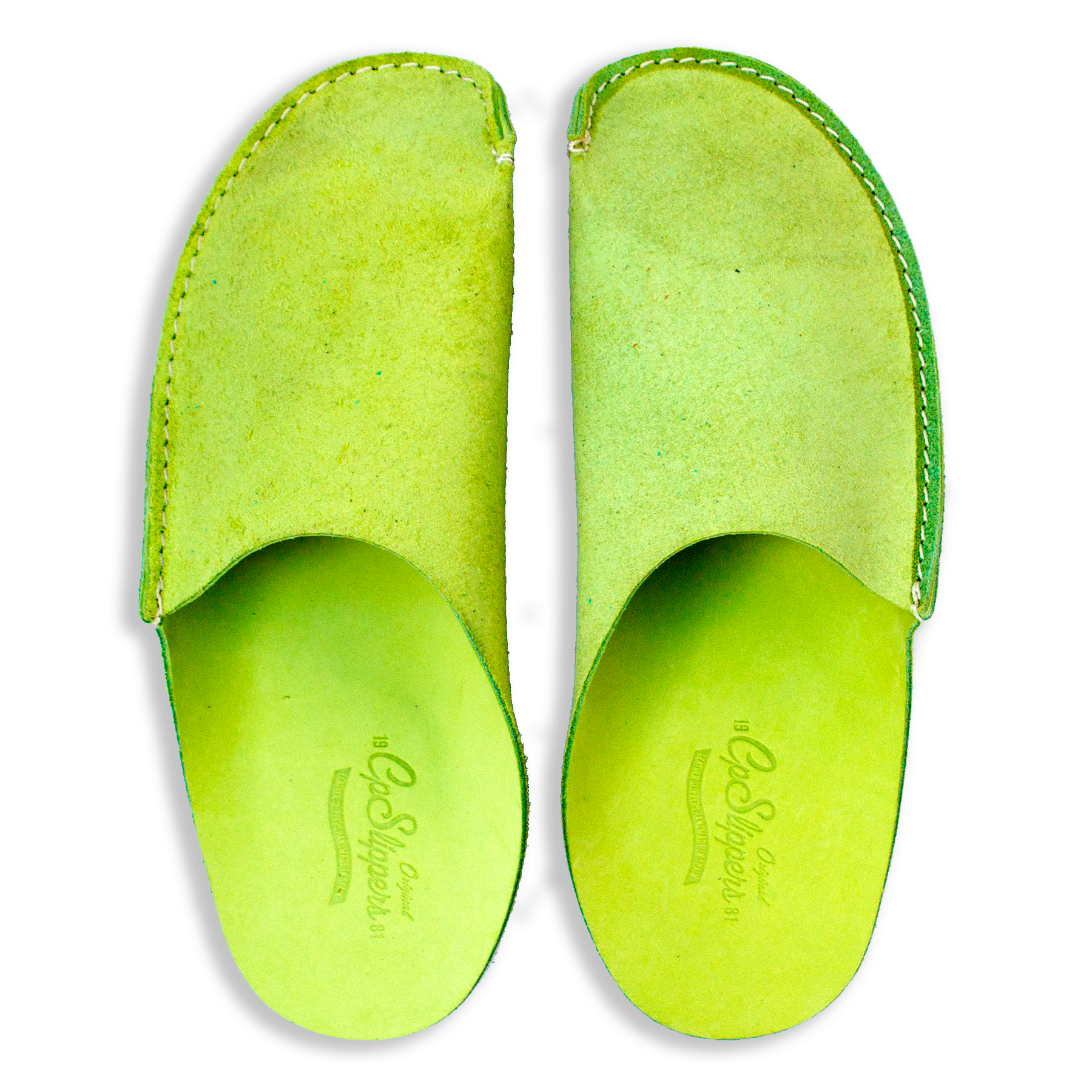 Green CP Slippers Minimalist