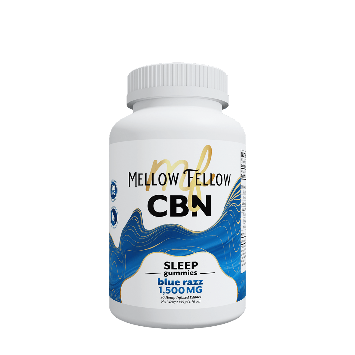 Sleep CBN Gummies - 1500mg - Blue Razz