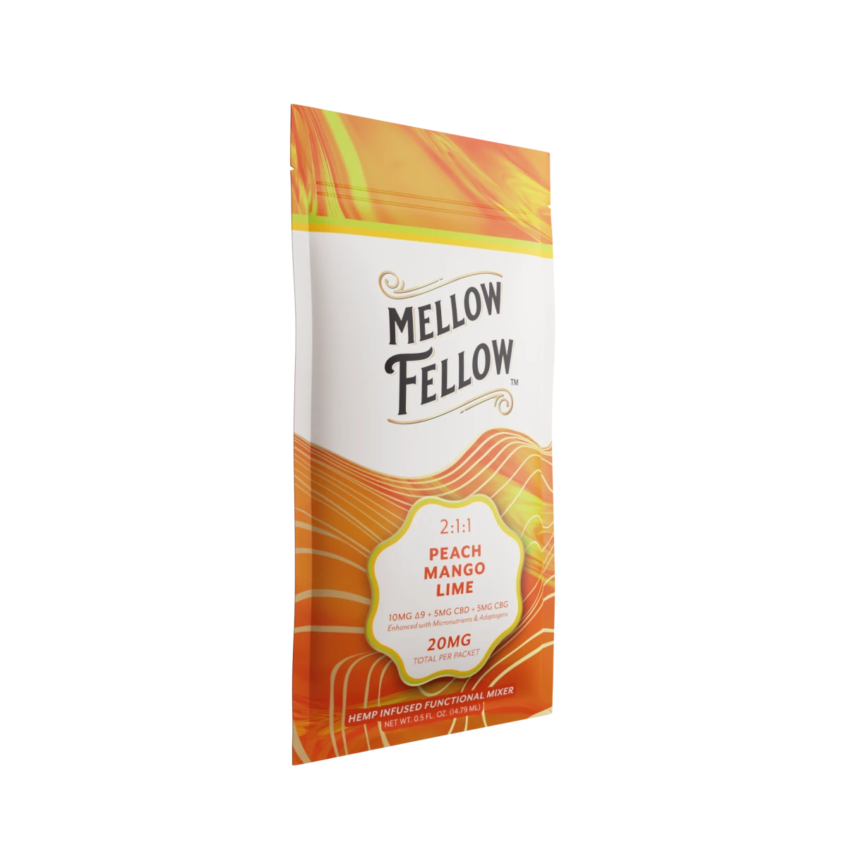 Delta 9 + CBD & CBG Mixers 10pc - Peach Mango Lime