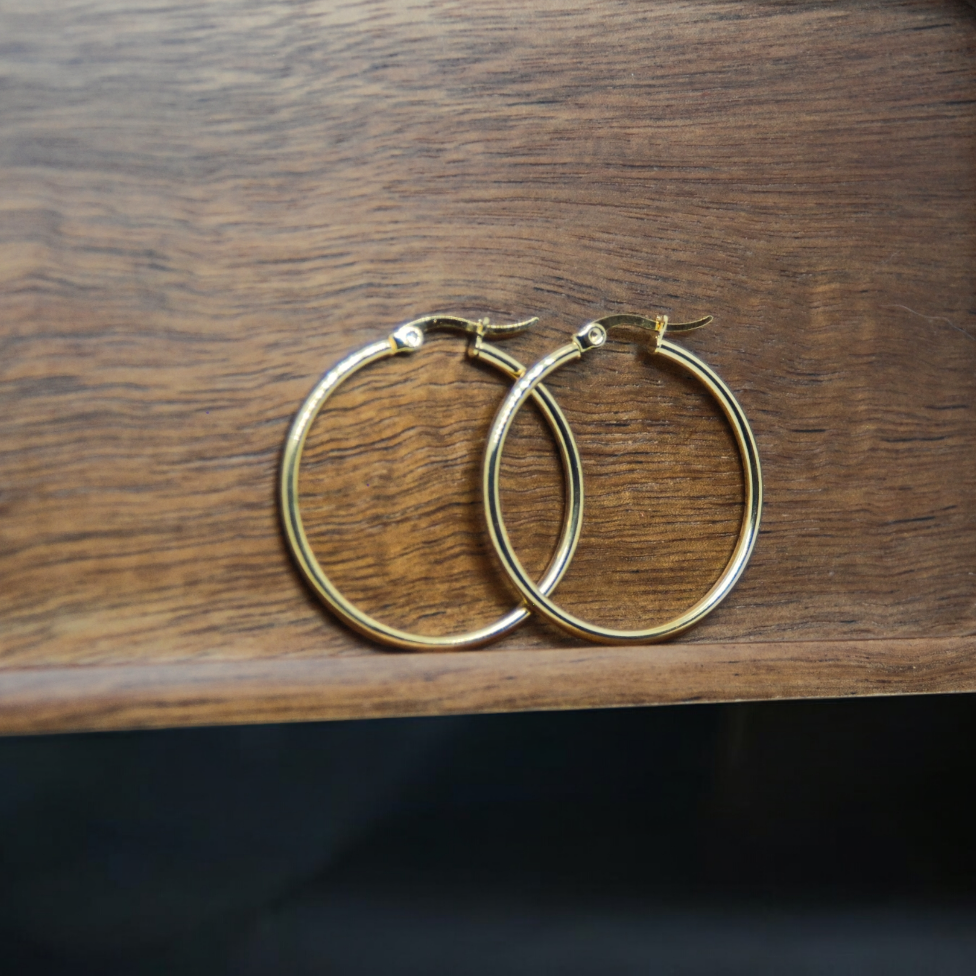 Reaction Hoop Earrings