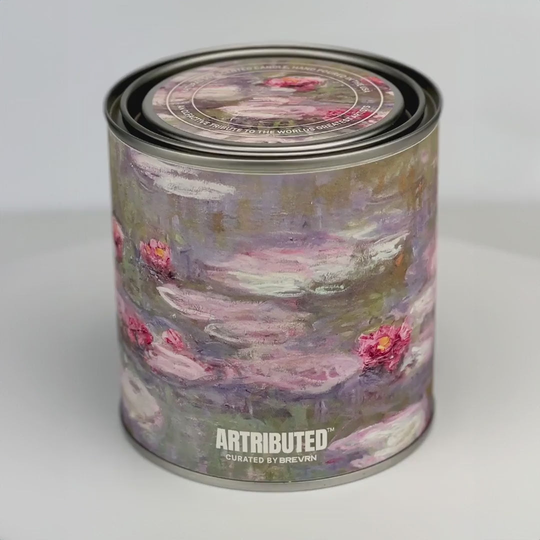Artributed -Monet Water Lilies Candle
