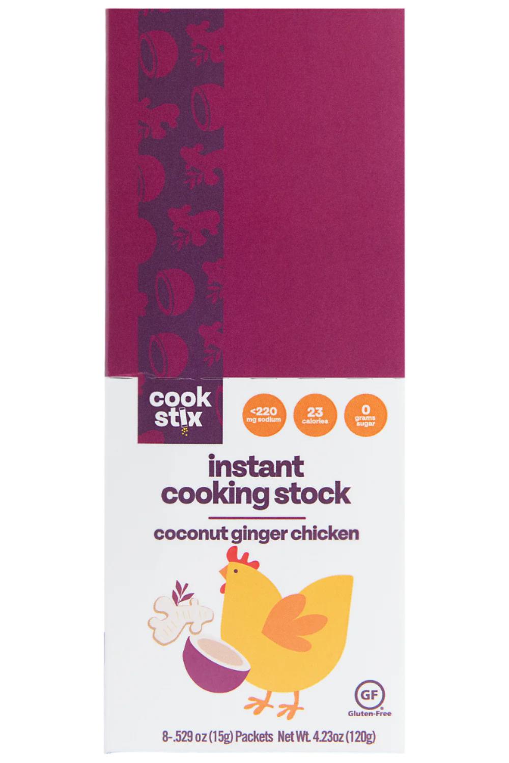 Coconut Ginger Chicken Stock - 8 Stix