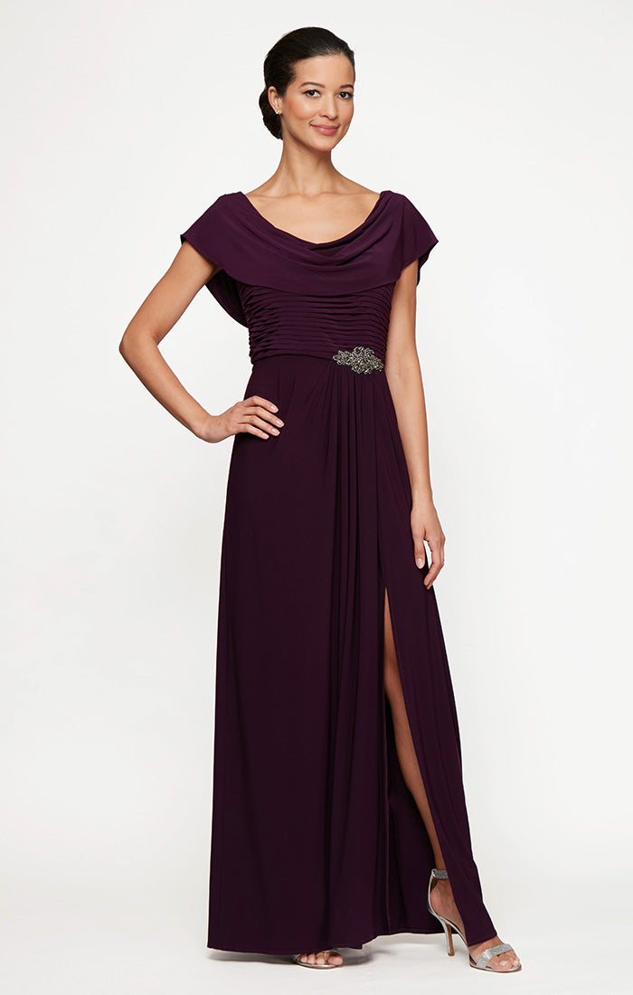 Petite Celeste A-Line Matte Jersey Dress