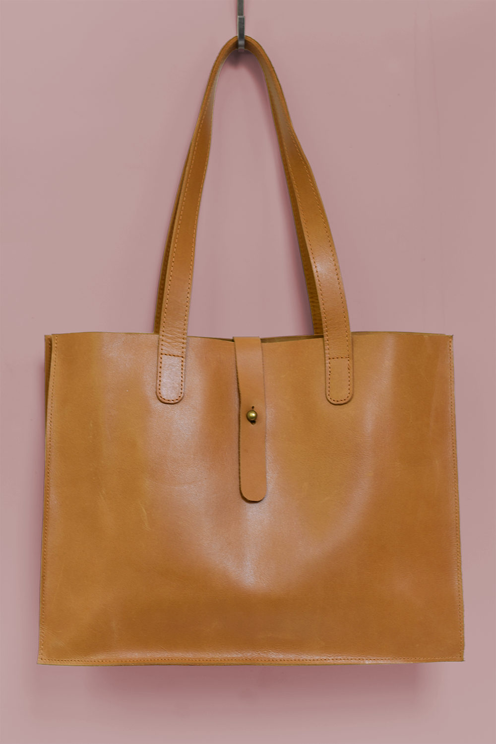 Large Leather Handbag with Laptop Divider