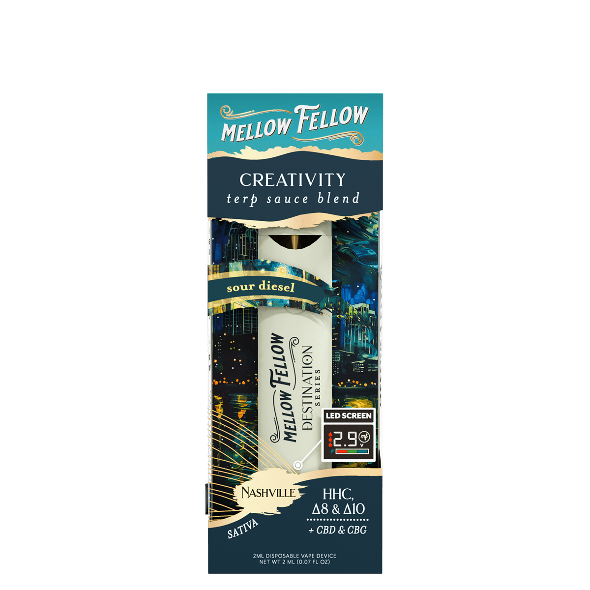Creativity Blend - Terp Sauce 2ml Disposable Vape - Sour Diesel (Sativa)