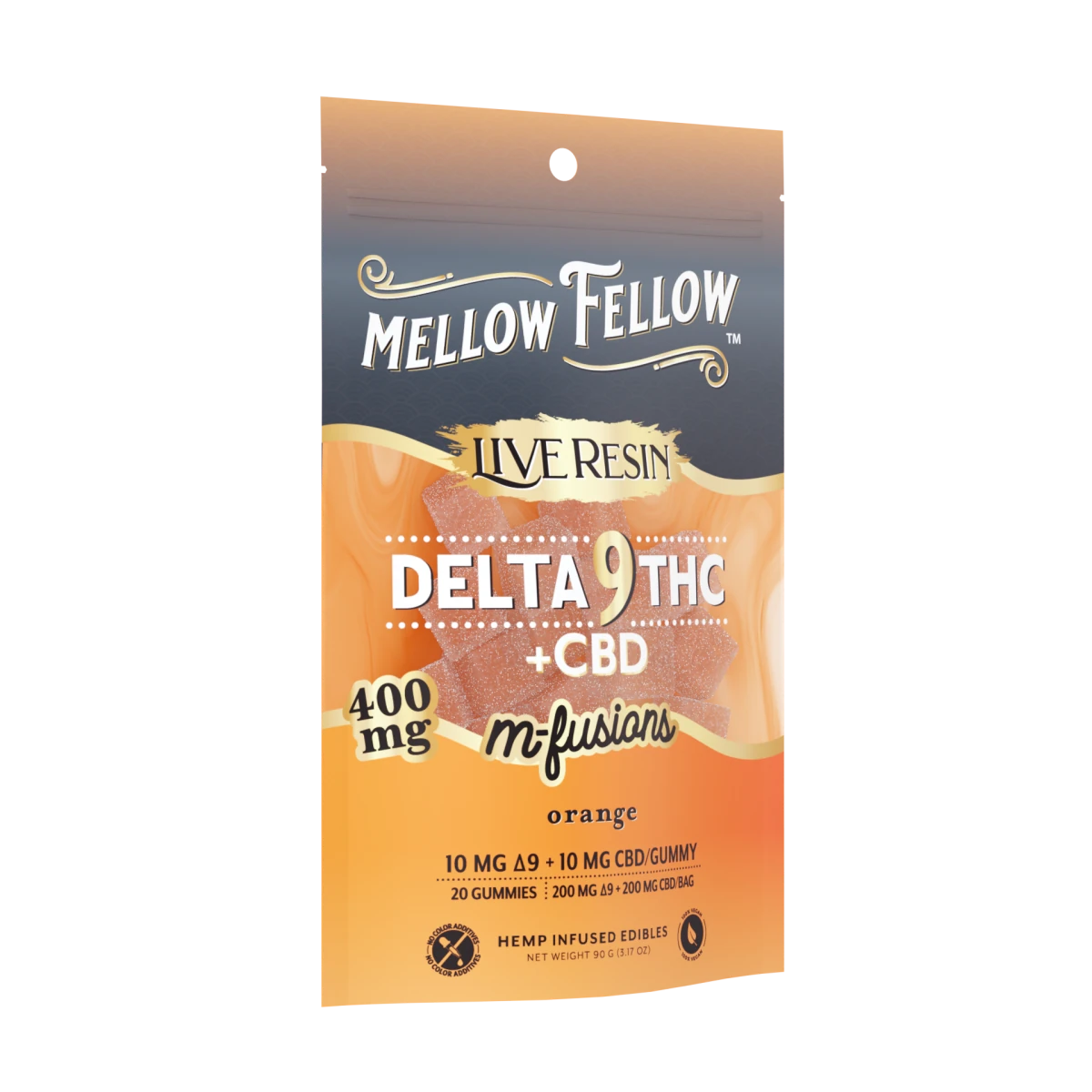 Delta 9 Live Resin Edibles 400mg - Orange