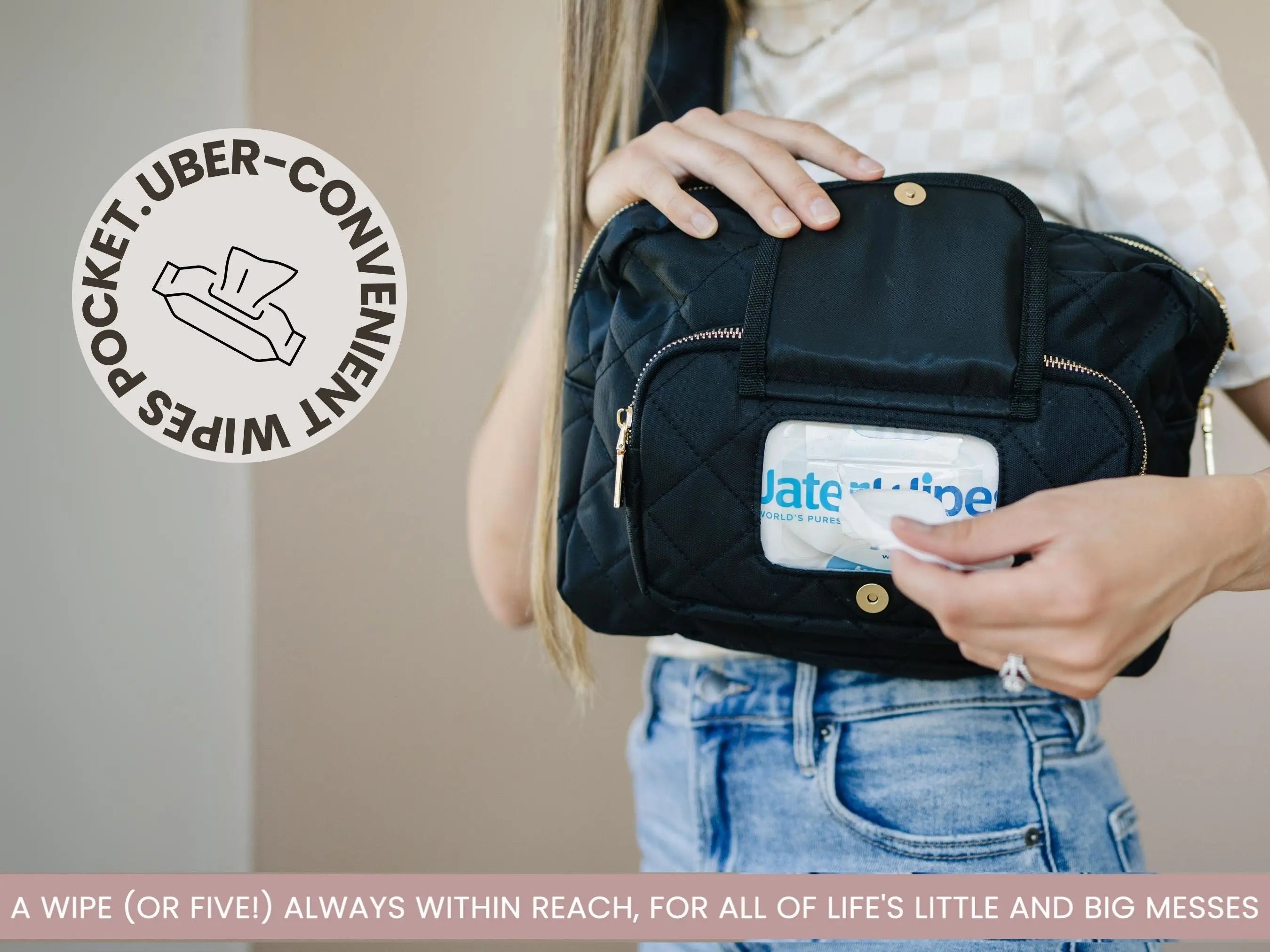 The Jetsetter Mini Diaper Bag - Black