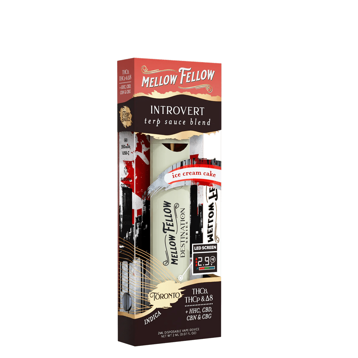 Introvert Blend - Terp Sauce 2ml Disposable Vape - Ice Cream Cake (Indica)