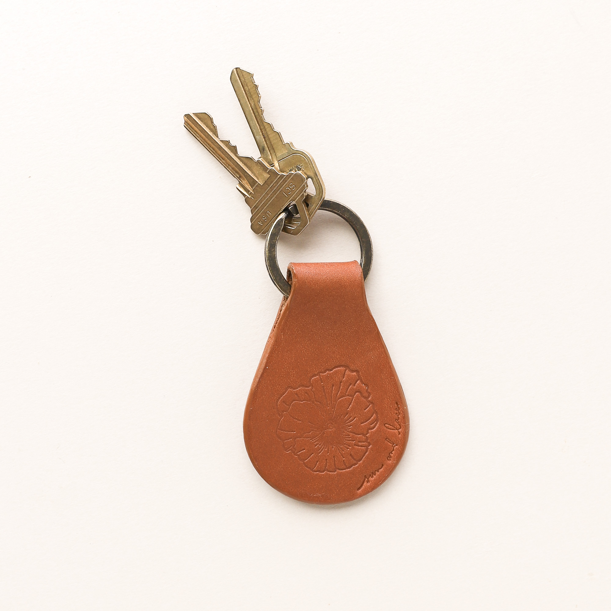 Birth Flower Keychain