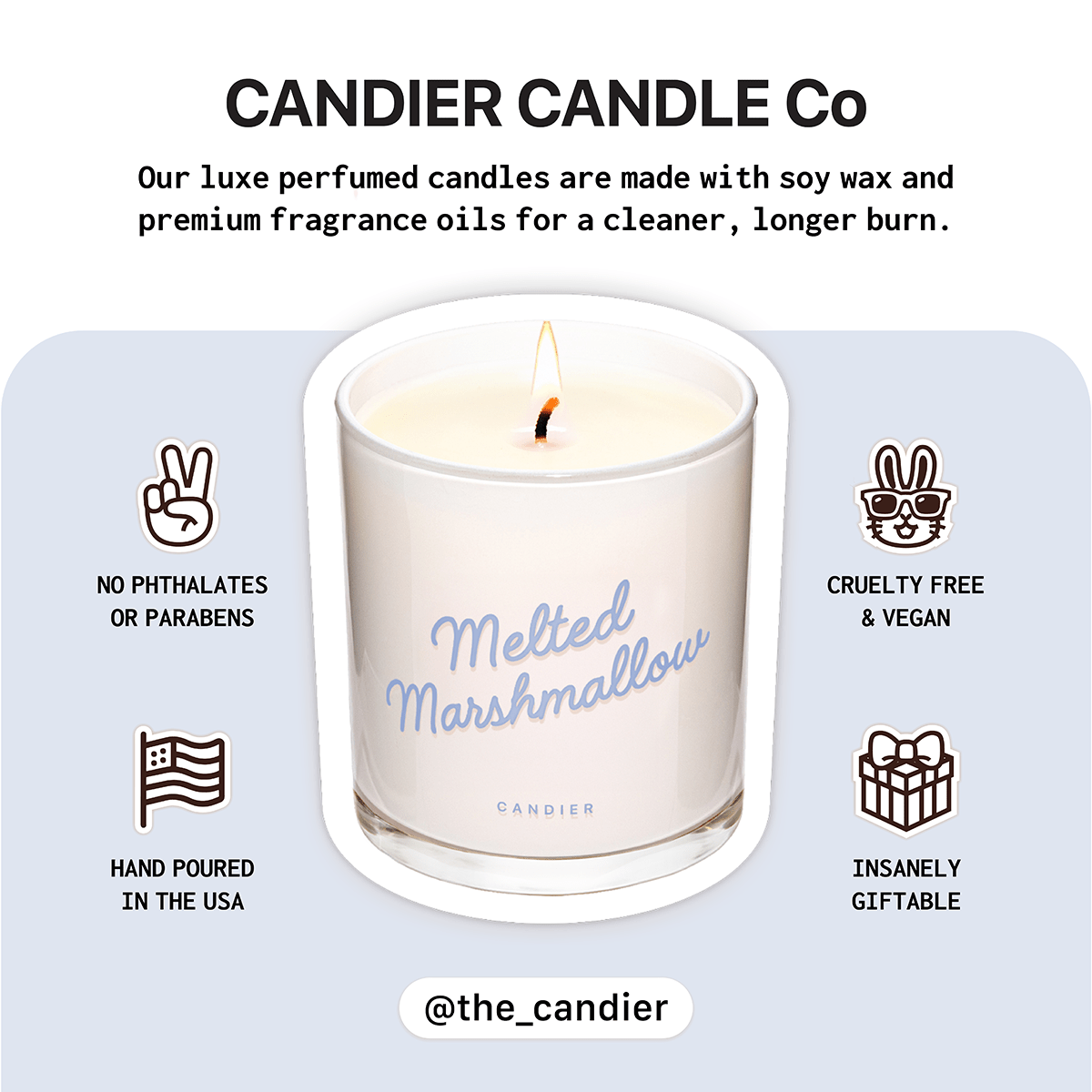 Melted Marshmallow Candle
