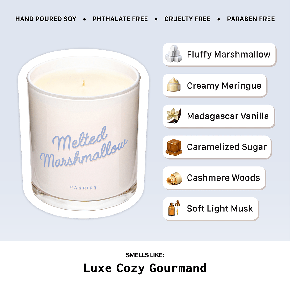 Melted Marshmallow Candle