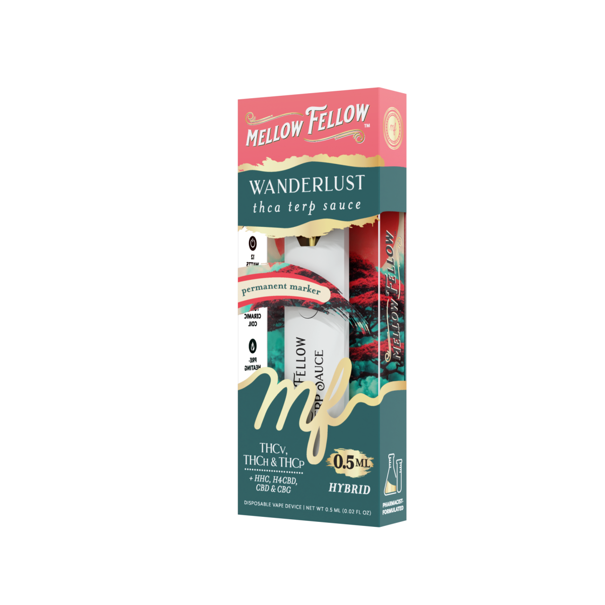 Wanderlust Blend 0.5ml Terp Sauce Disposable Vape - Permanent Marker (Hybrid)