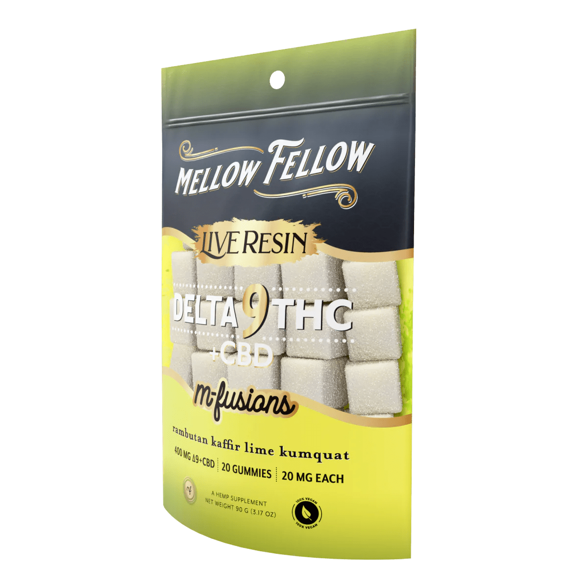 Delta 9 Live Resin Edibles 400mg - Rambutan Kaffir Lime Kumquat