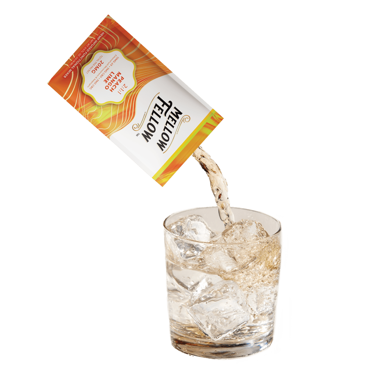 Delta 9 + CBD & CBG Mixers 10pc - Peach Mango Lime