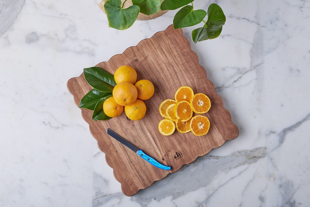 Scalloped Cutting Board, Large Square