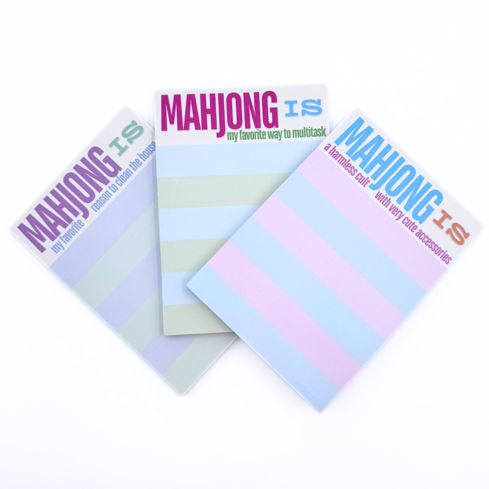 MAHJONG NOTEPAD  |  5x7 inches  |  100 Pages