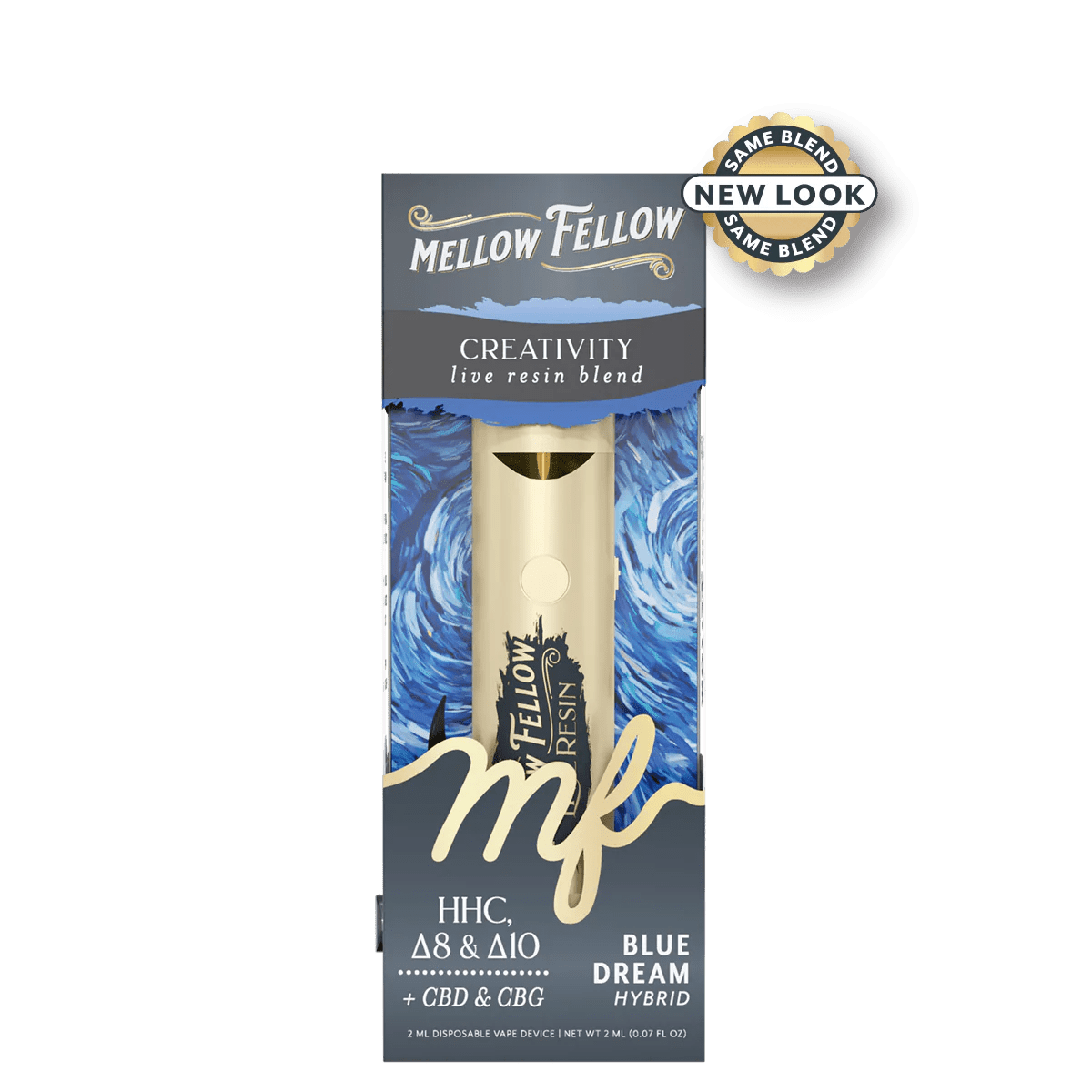 Creativity Blend 2ml Live Resin Disposable Vape - Blue Dream (Hybrid)