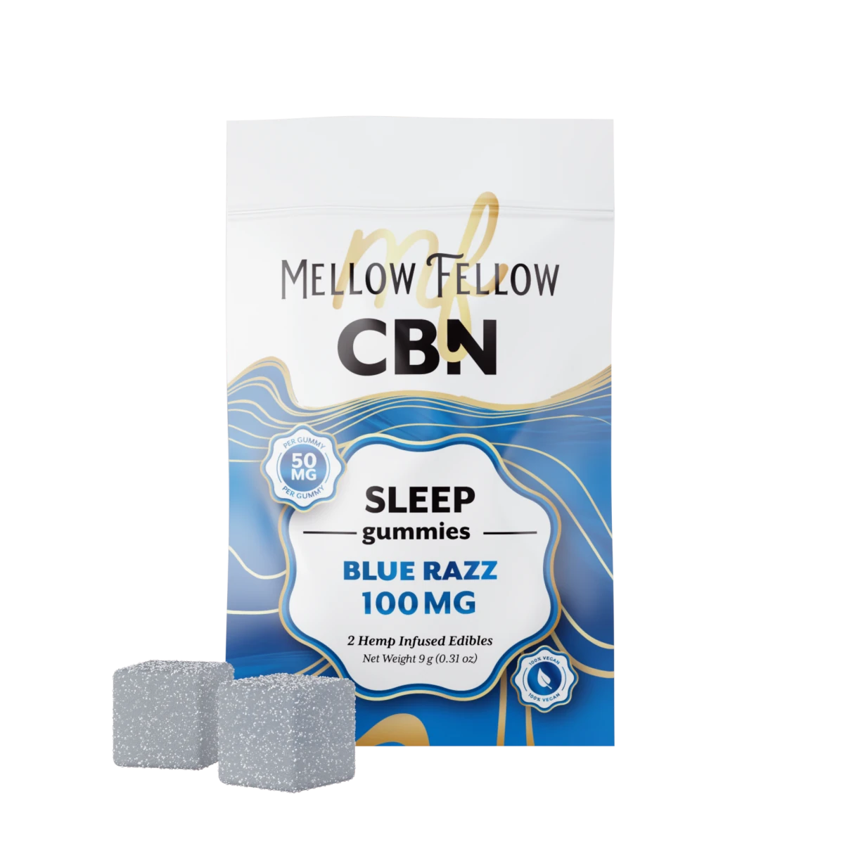 Sleep CBN Gummies 100mg - Blue Razz