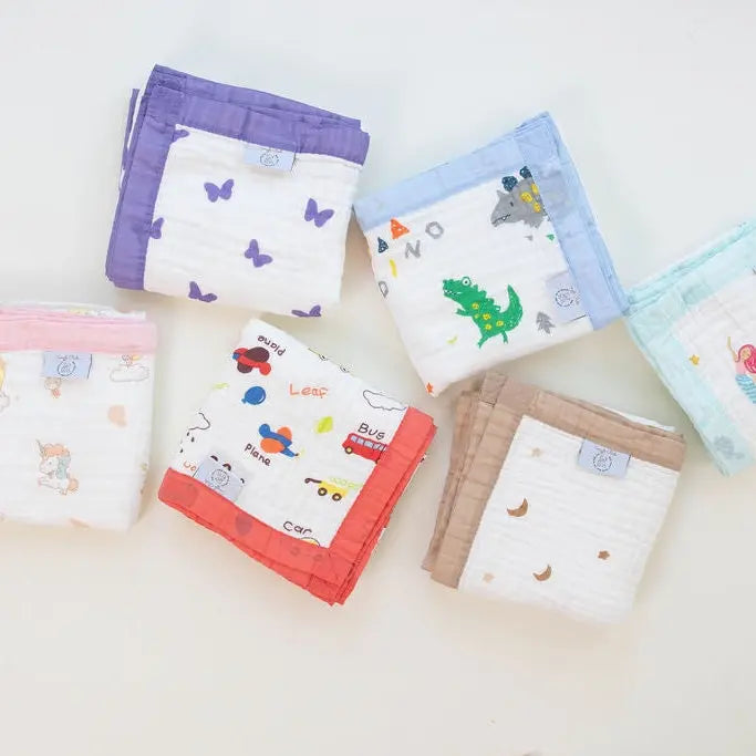 NEW - Lilac Flutter – 100% Muslin Cotton Baby Blanket Quilt for Newborns & Toddlers