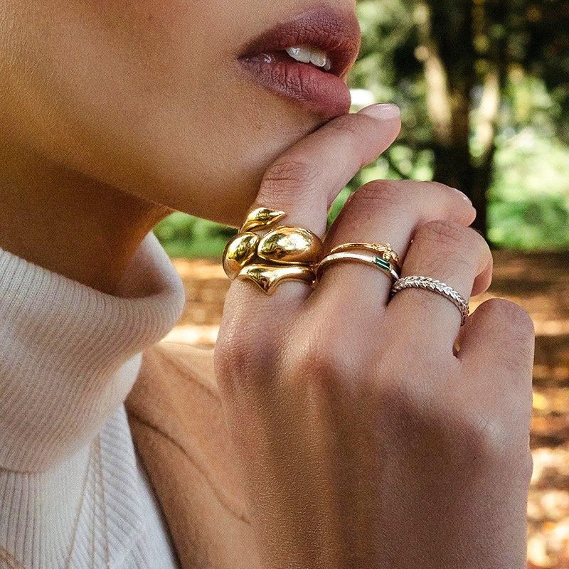 Geometric Dome Ring