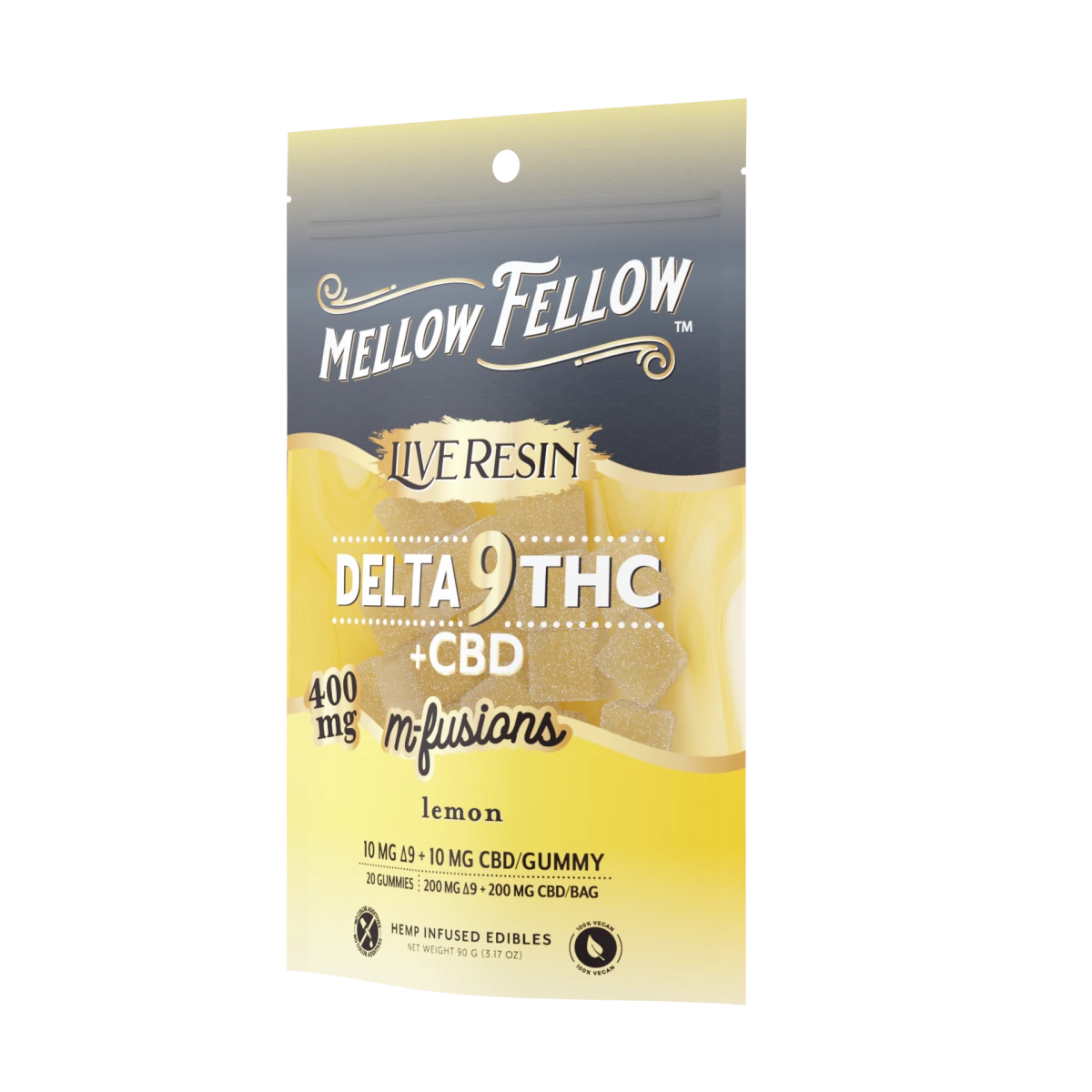 Delta 9 Live Resin Edibles 400mg - Lemon