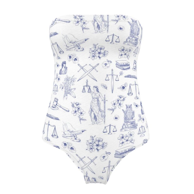 Courtroom Botanica Strapless Swimsuit