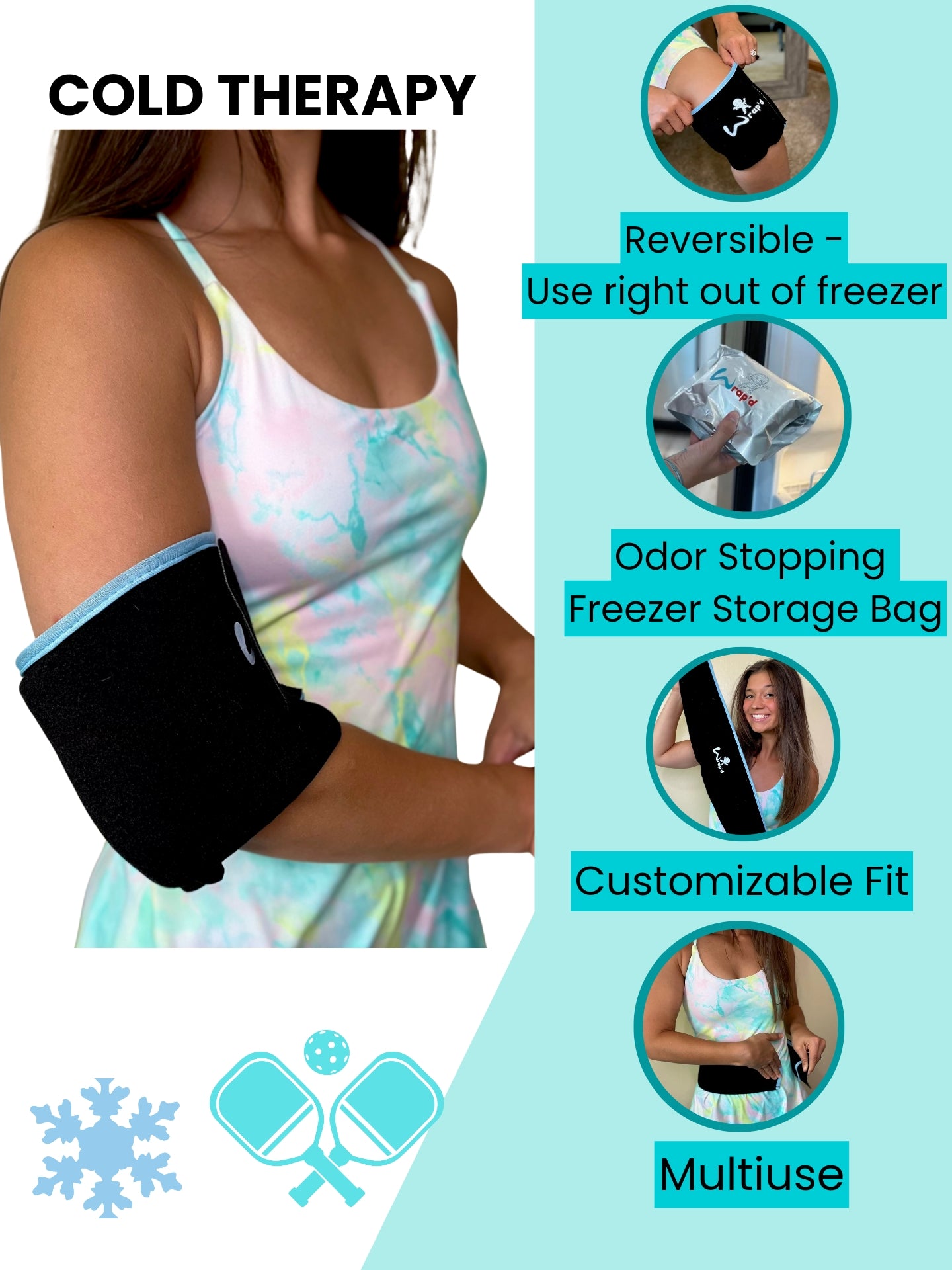 Pickleball Essentials Kit - Hot & Cold Therapy Packs for Pickleball Players