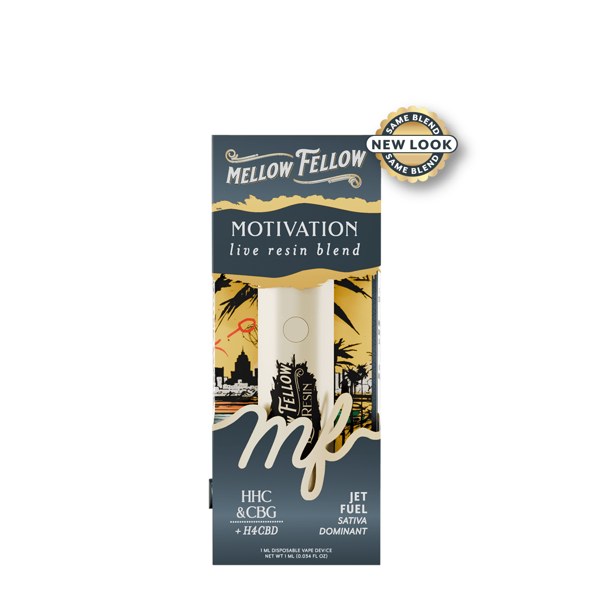 Motivation Blend - Live Resin 1ml Disposable Vape - Jet Fuel (Sativa Dominant)