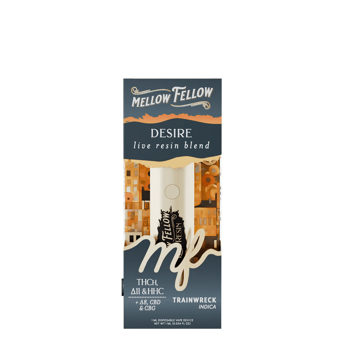 Desire Blend - Live Resin 1ml Disposable Vape - Trainwreck (Indica)