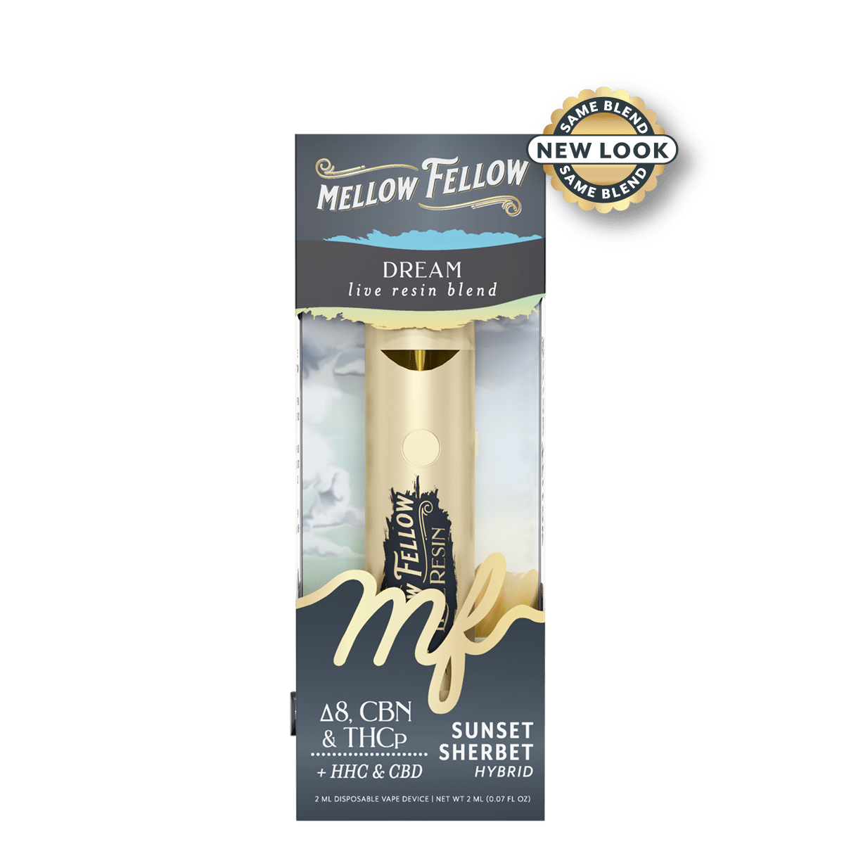 Dream Blend 2ml Live Resin Disposable Vape - Sunset Sherbet (Hybrid)