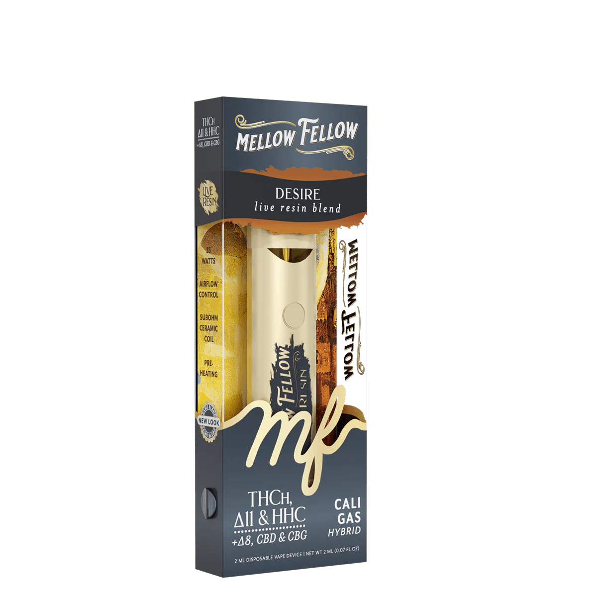 Desire Blend 2ml Live Resin Disposable Vape - Cali Gas (Hybrid)