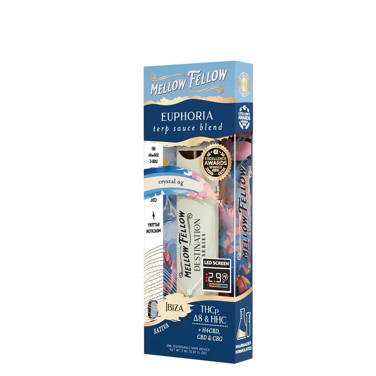 Euphoria Blend - Terp Sauce 2ml Disposable Vape - Crystal OG (Sativa)