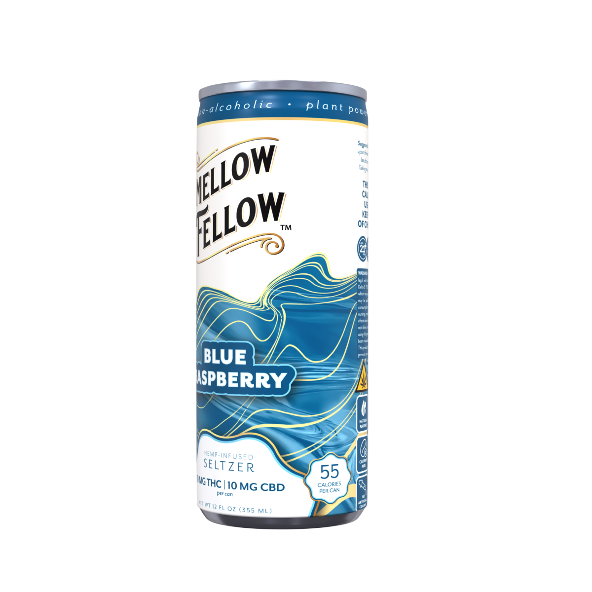 Delta 9 THC + CBD Seltzer Beverage 20MG - Blue Raspberry