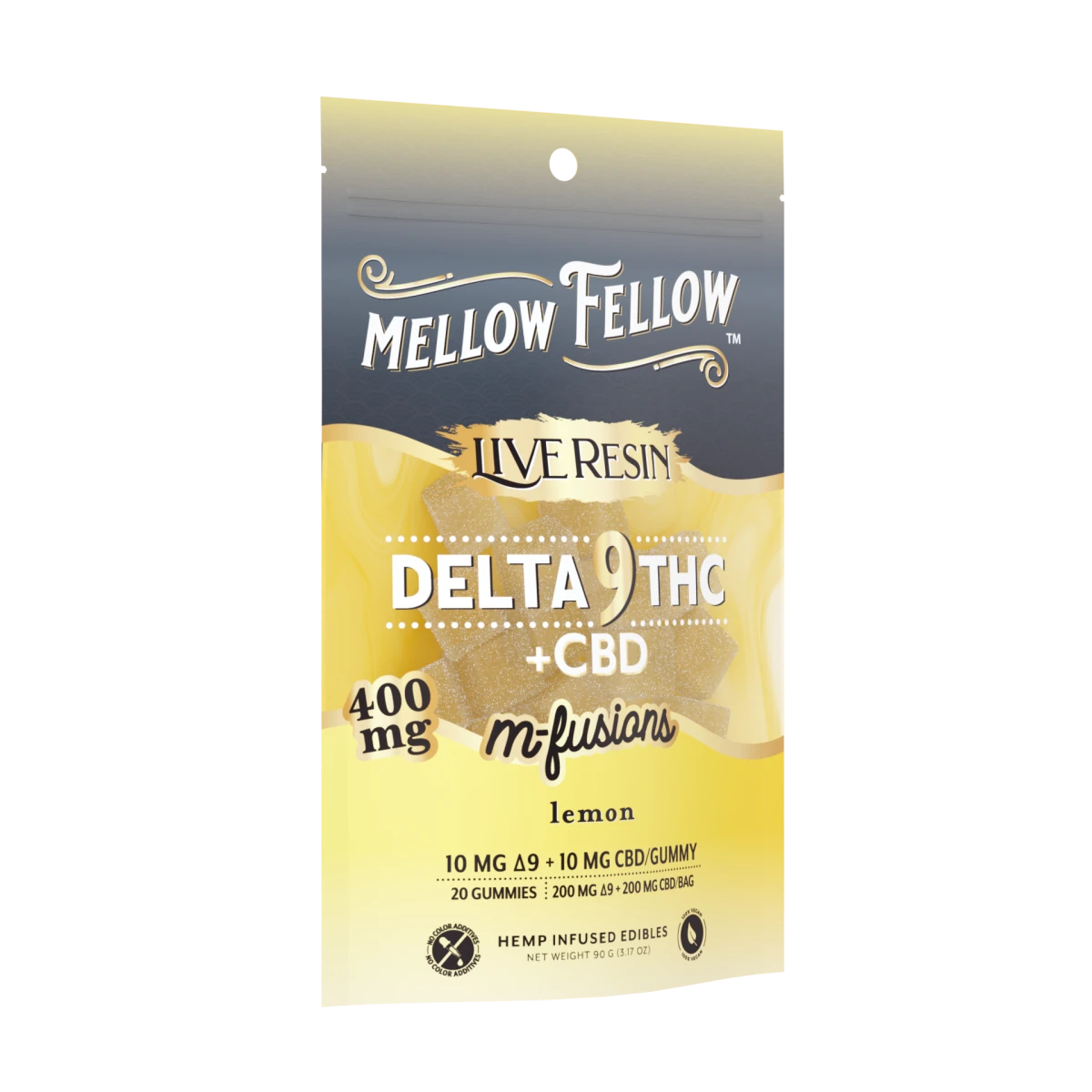 Delta 9 Live Resin Edibles 400mg - Lemon