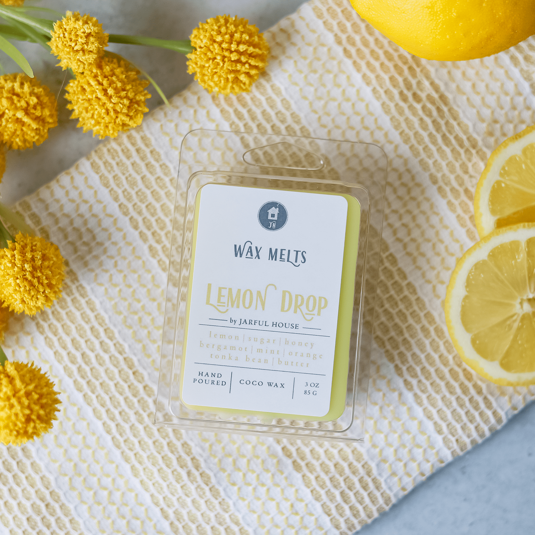 Lemon Drop Clamshell Coco Wax Melts - 3 oz.