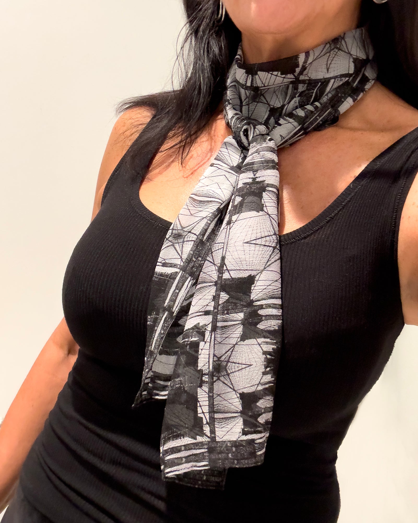 Babs Brooklyn Bridge Silk Scarf