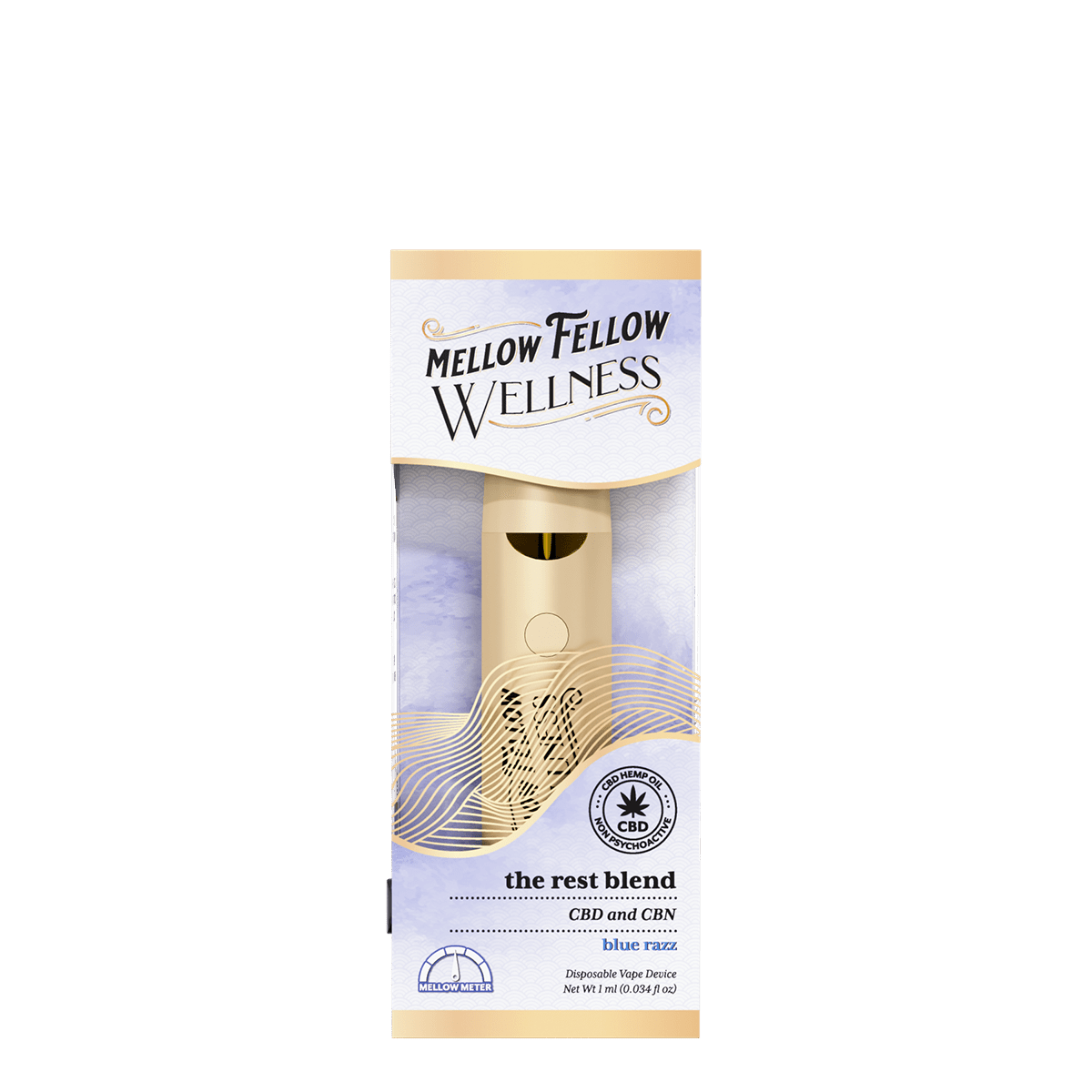 The Rest Blend - 1ml CBD Disposable Vape (Blue Razz)