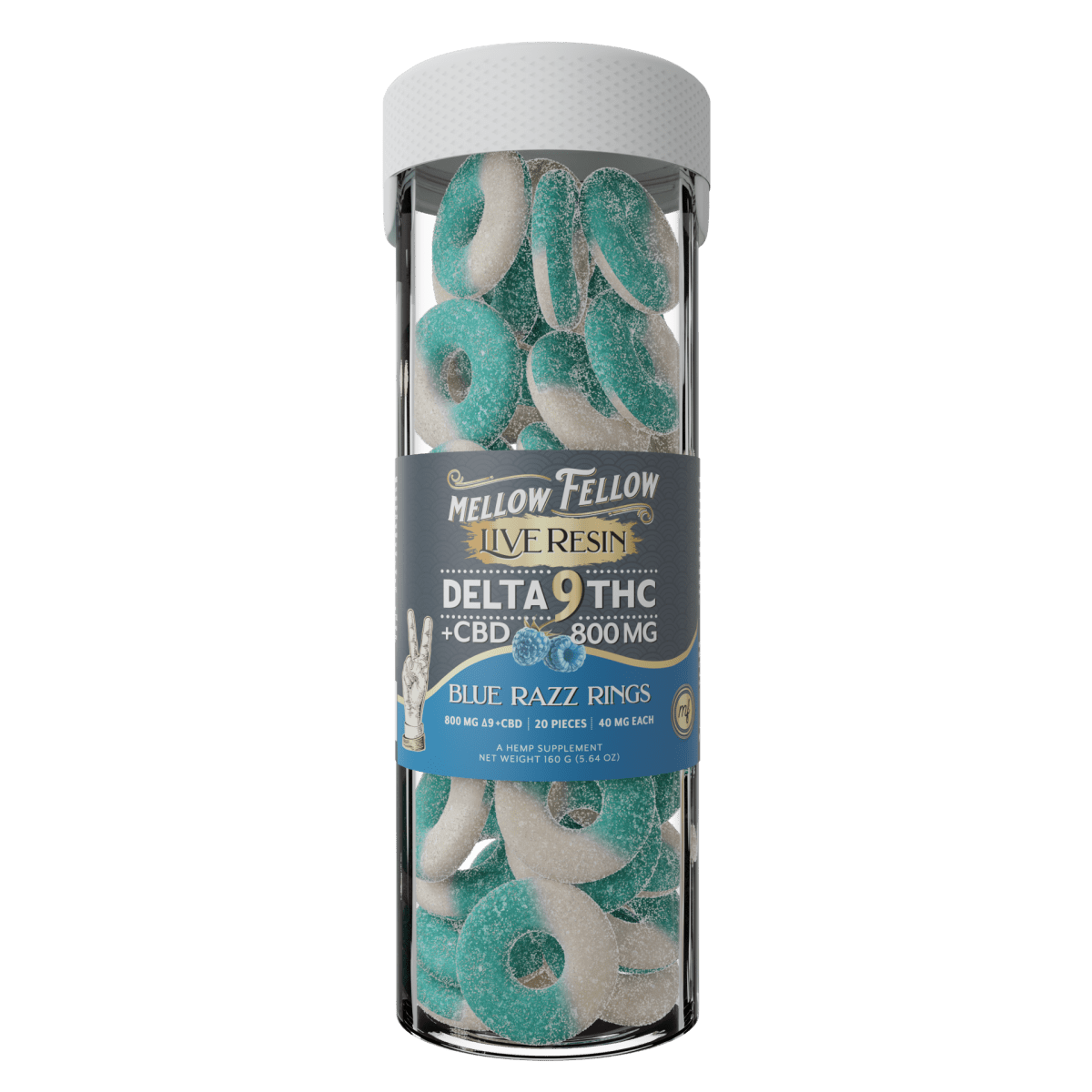 Delta 9 Live Resin Blue Razz Rings
