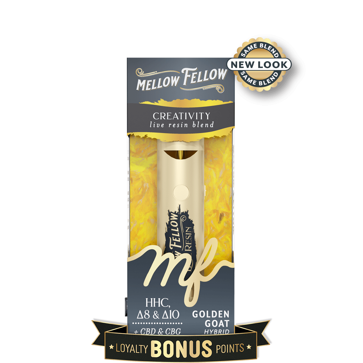 Creativity Blend 2ml Live Resin Disposable Vape - Golden Goat (Hybrid)