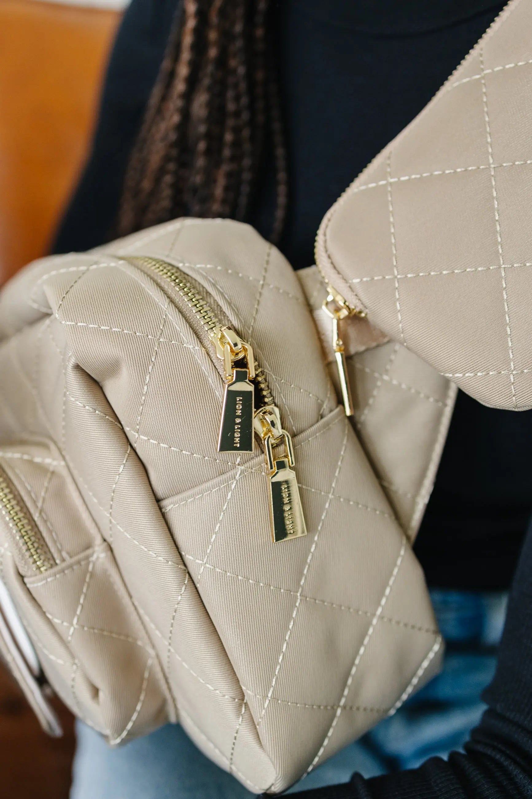 The Jetsetter Mini Diaper Bag - Beige