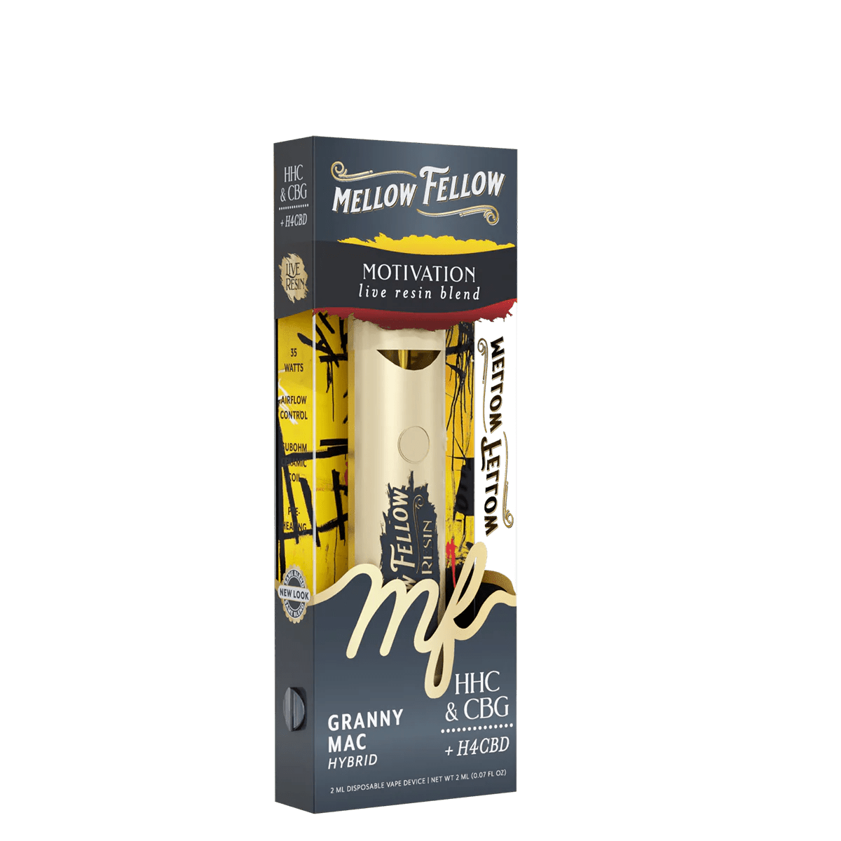 Motivation Blend 2ml Live Resin Disposable Vape - Granny Mac (Hybrid)