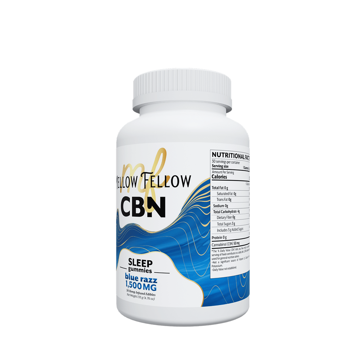 Sleep CBN Gummies - 1500mg - Blue Razz