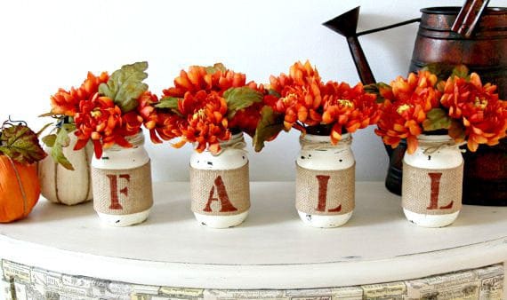 Farmhouse Fall Home Decor | Rustic Table Centerpieces - Two Sided