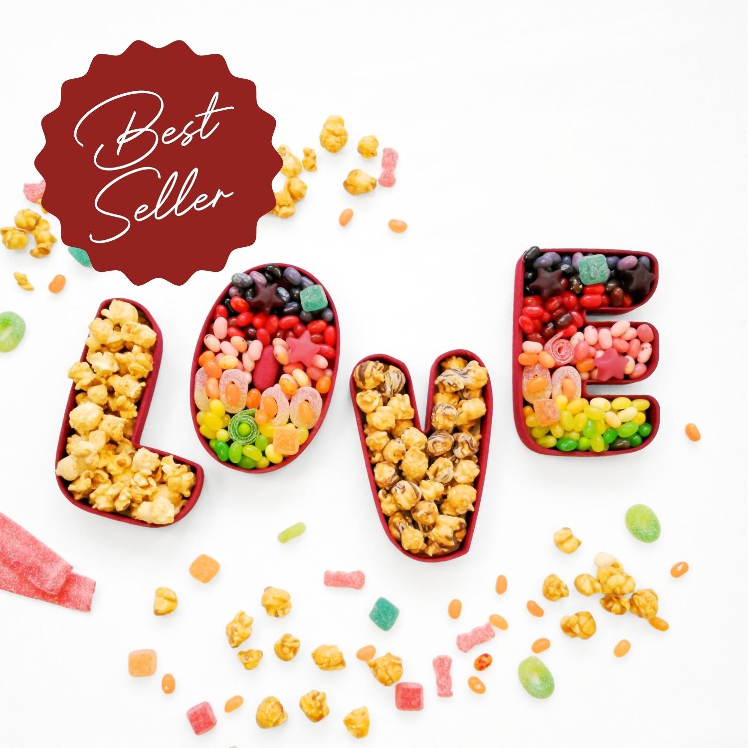 LOVE Gourmet Gift Box: Edible Letters Filled with Artisanal Treats