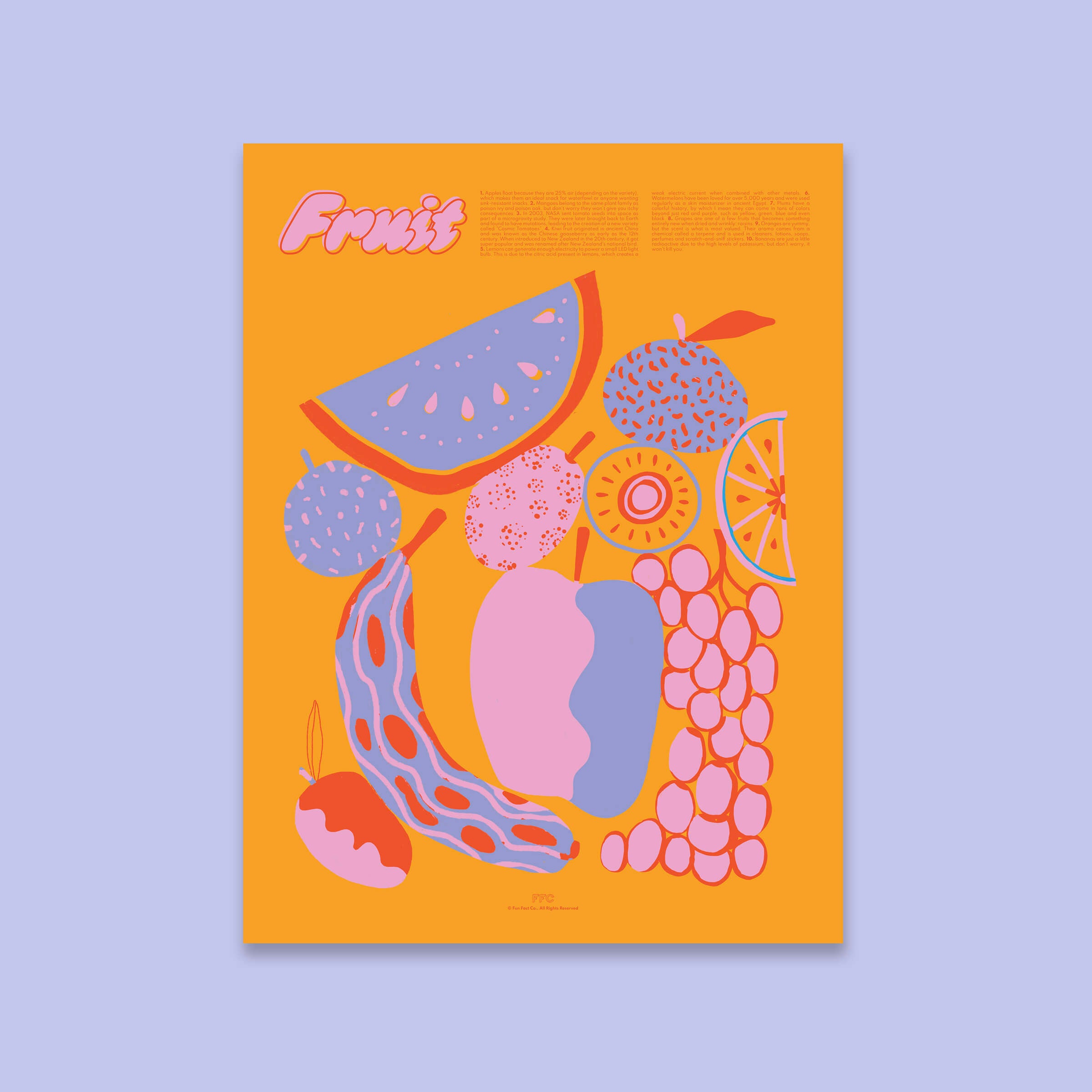 Fruit Fun Facts Print